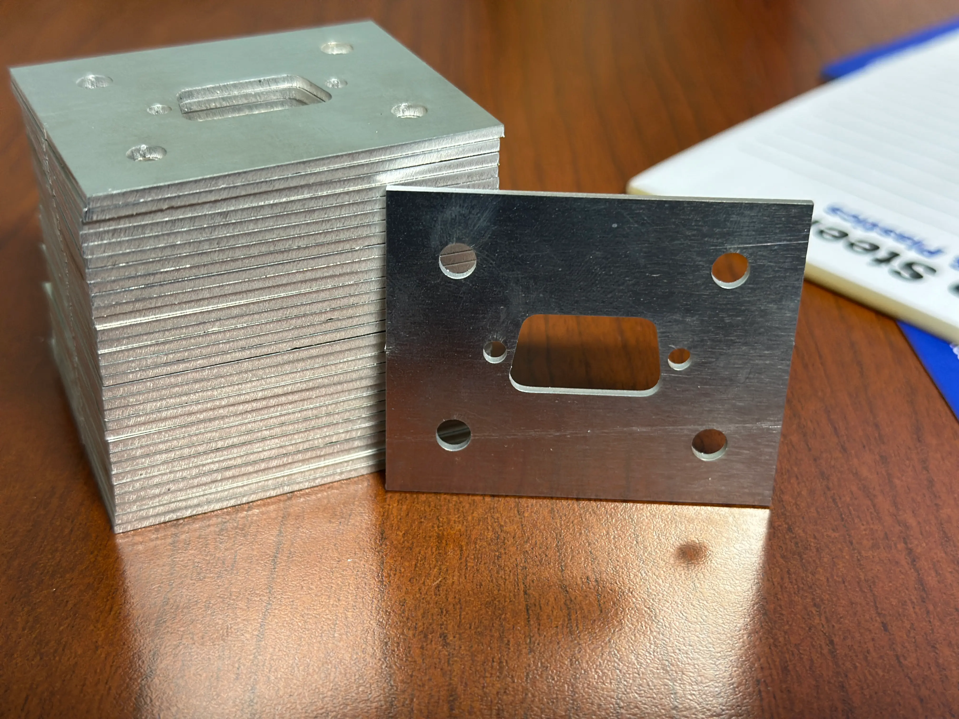 Laser cut aluminum parts