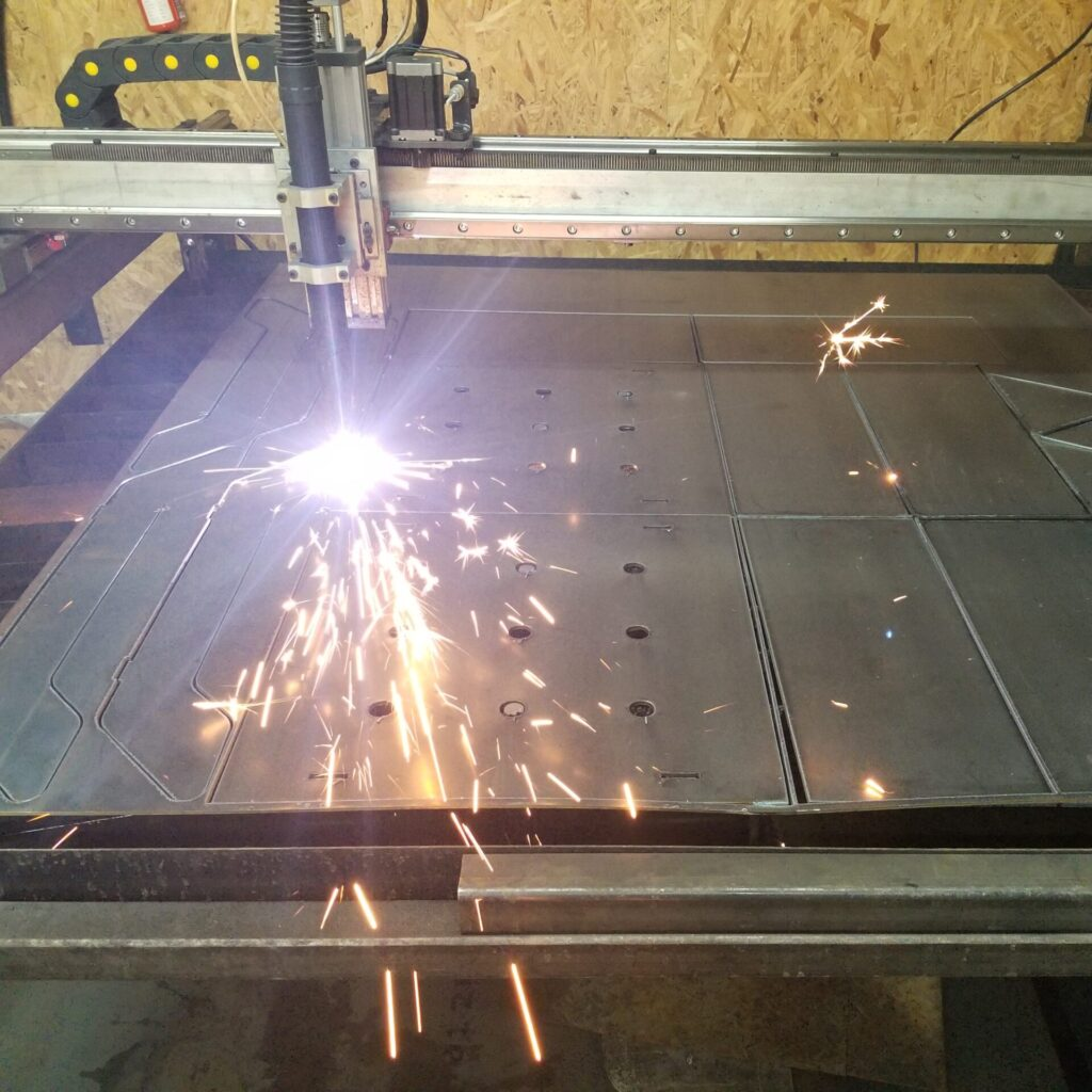 Original homemade 4x4 CNC plasma table that started Accuracy Laser in 2018